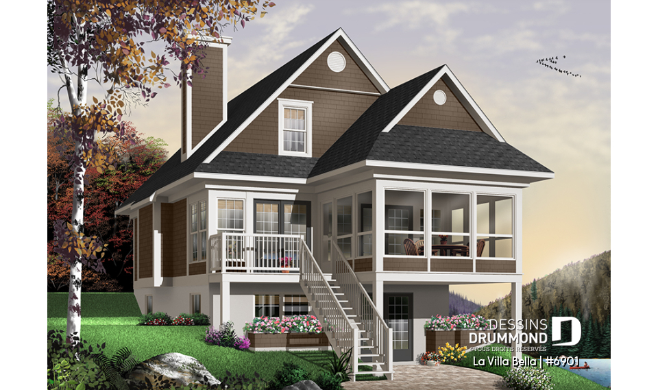 Version couleur no. 7 - Vue arrière - La Villa Bella