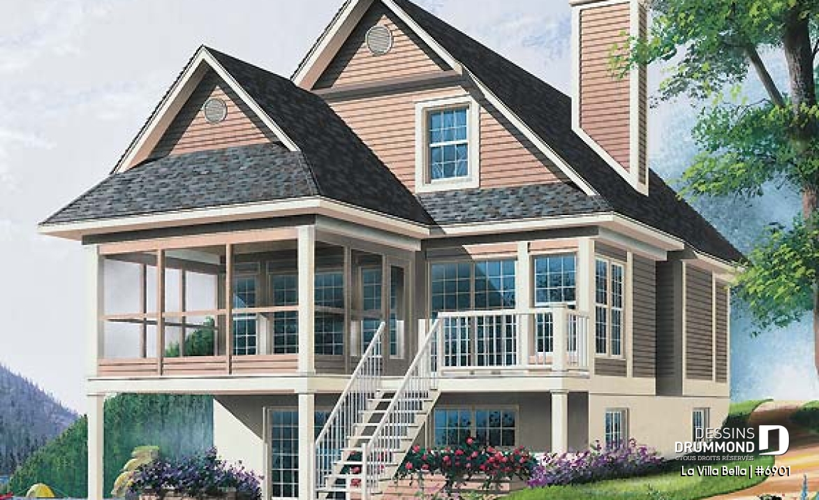 Vue arrière – Modèle ORIGINAL - La Villa Bella