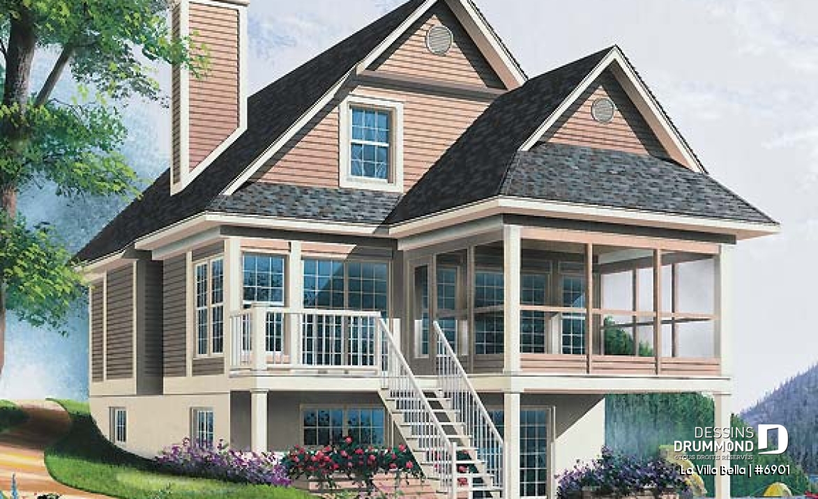 Vue arrière – Modèle ORIGINAL - La Villa Bella