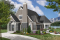 Version couleur no. 7 - Vue avant - Maison genre chalet 4-saisons, chambre maître au r-d-c, foyer, vestibule, grande terrasse, abri moustiquaire - Cape Pelican