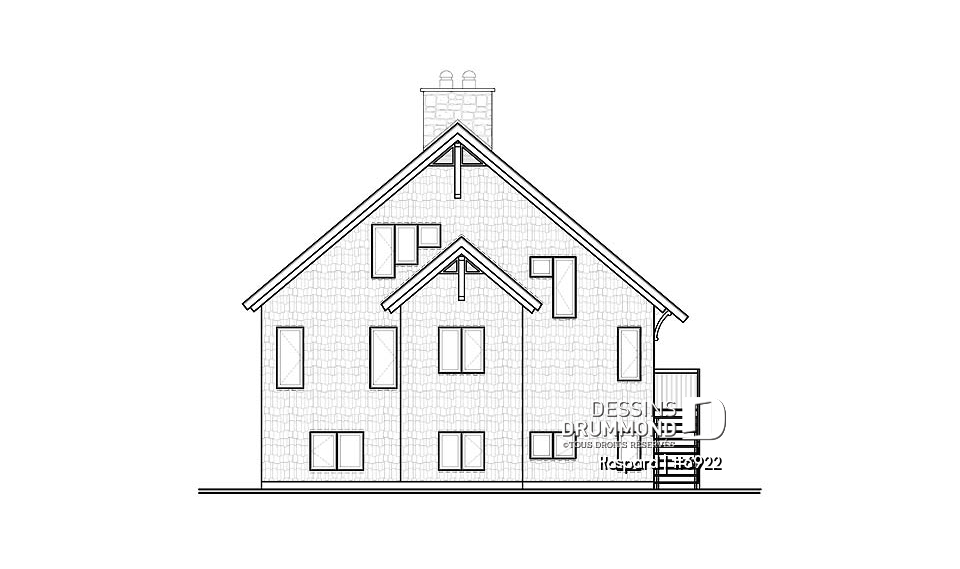 Élévation arrière - Kaspard