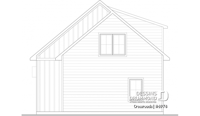 Élévation arrière - Crossroads