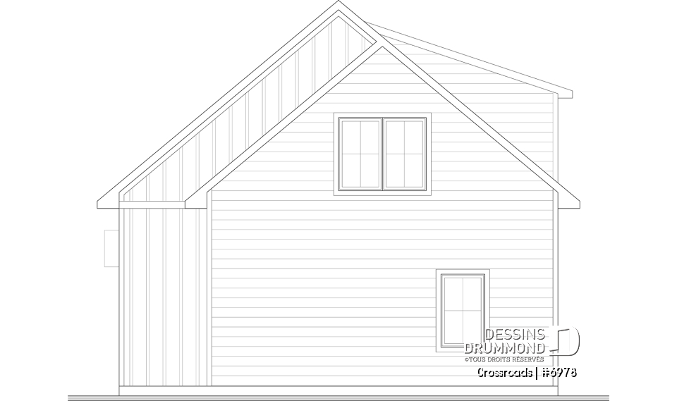 Élévation arrière - Crossroads
