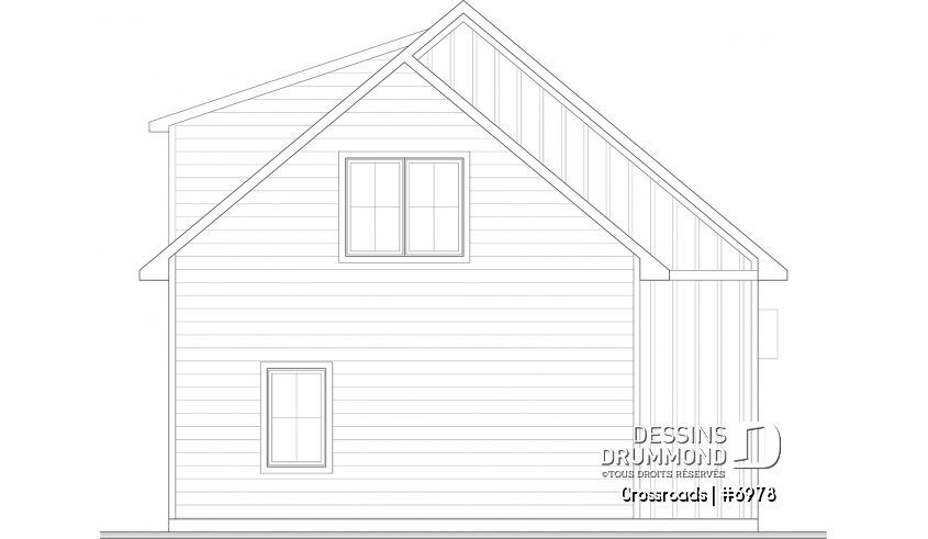 Élévation arrière - Crossroads