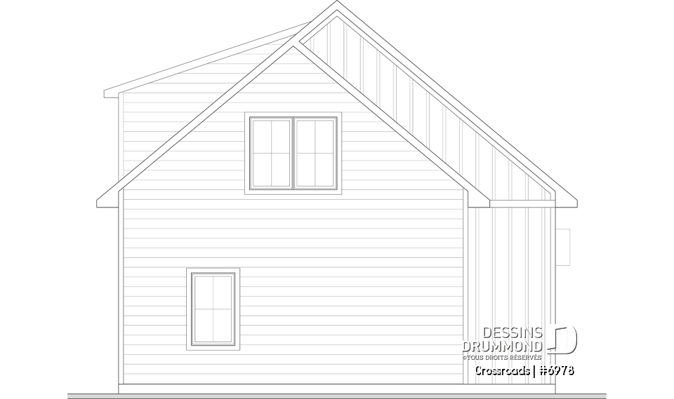 Élévation arrière - Crossroads