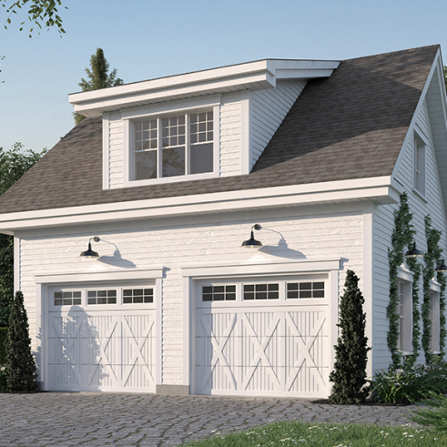 Élévation arrière - Mustang