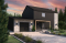 Vue avant - MODÈLE DE BASE - Plan de maison éco-responsable avec superbe chambre des parents à l'étage, grand bureau, serre et garage - Cime