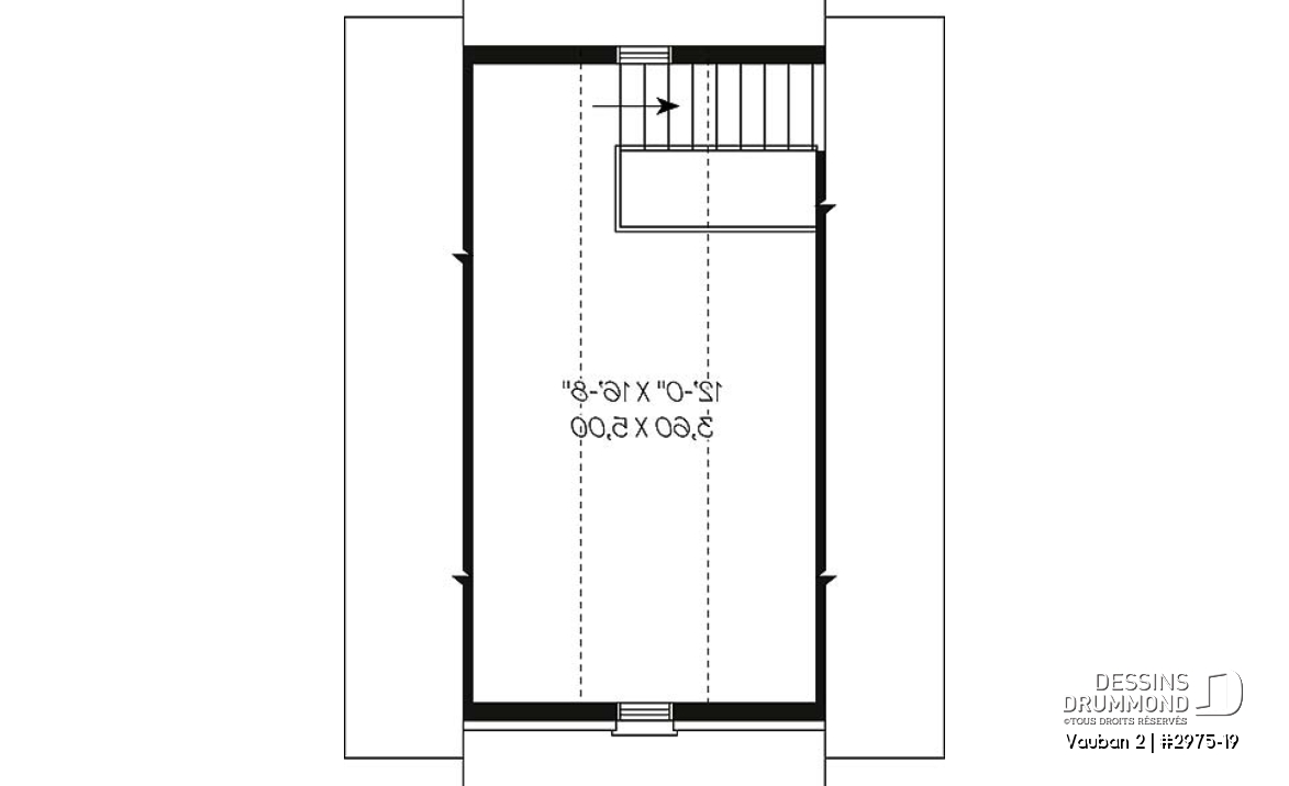 Étage - Garage simple avec 24 pi. de profondeur de style Européen - Vauban 2