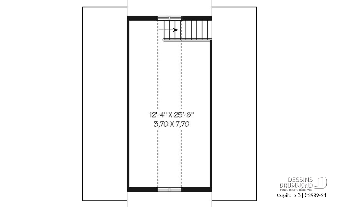 Étage - Modèle de garage 2 étages avec loft multifonction : rangement, atelier ou détente! - Capitelle 3