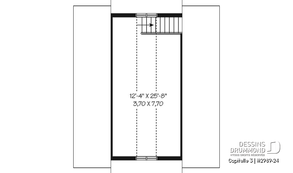Étage - Modèle de garage 2 étages avec loft multifonction : rangement, atelier ou détente! - Capitelle 3