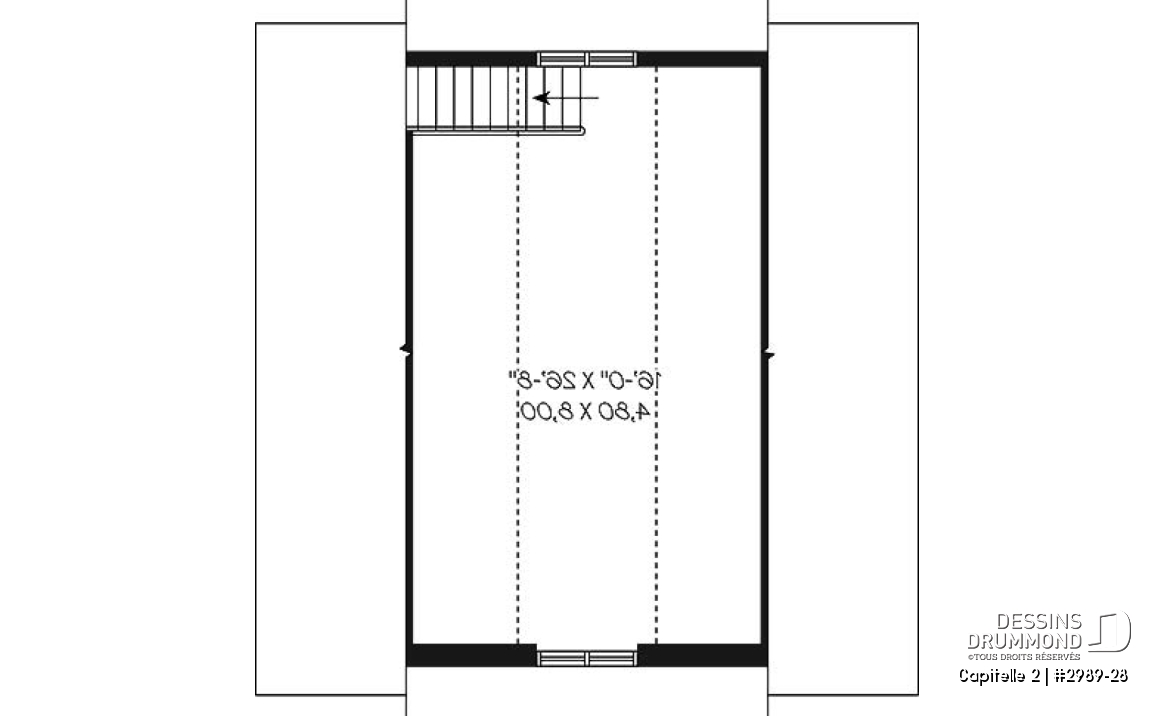 Étage - Garage double de style craftsman offrant espace boni aménageable - Capitelle 2