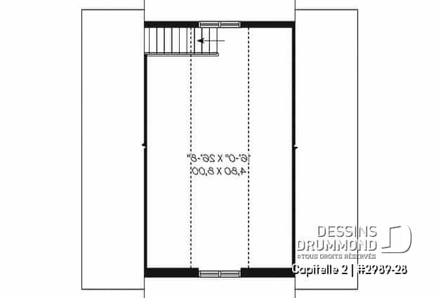 Étage - Garage double de style craftsman offrant espace boni aménageable - Capitelle 2