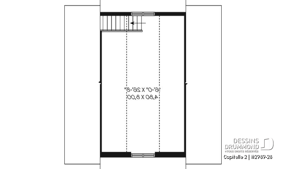 Étage - Garage double de style craftsman offrant espace boni aménageable - Capitelle 2