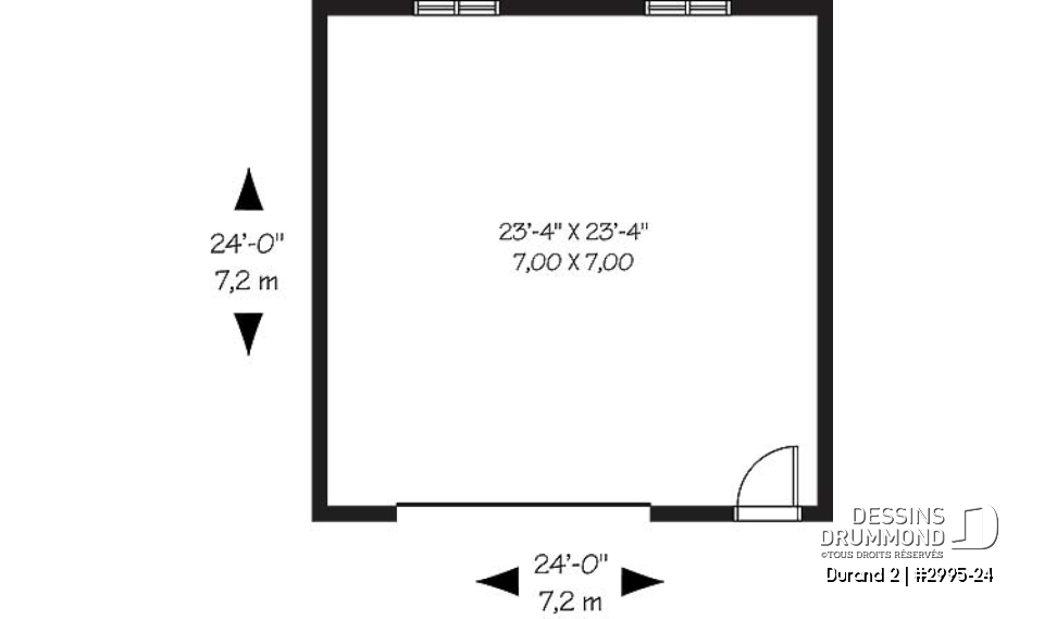 Rez-de-chaussée - Garade simple de style Américain &amp; champêtre  - Durand 2