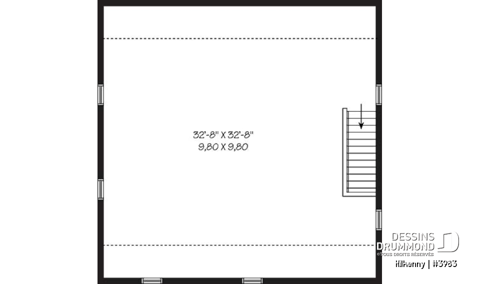 Étage - Garage triple offrant coin rangement, salle d'eau &amp; espace boni  - Kilkenny