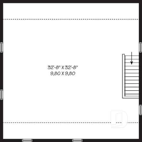 Étage - Garage triple offrant coin rangement, salle d'eau & espace boni  - Kilkenny