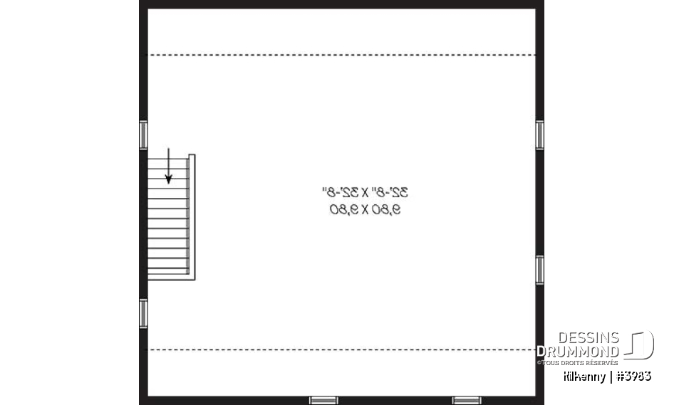 Étage - Garage triple offrant coin rangement, salle d'eau &amp; espace boni  - Kilkenny