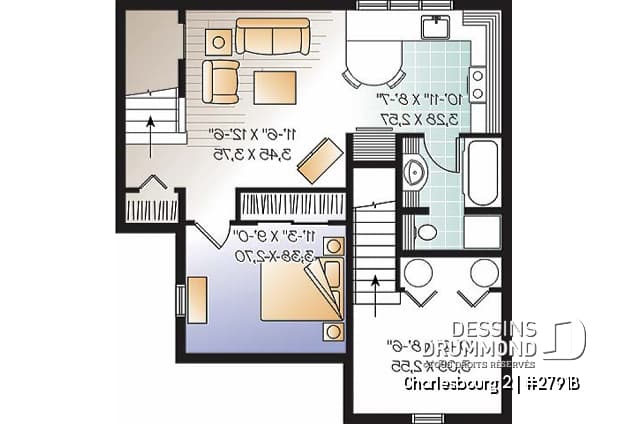 Sous-sol - Plan de maison avec bachelor appartement au sous-sol, beaucoup de rangement, 3 chambres - Charlesbourg 2