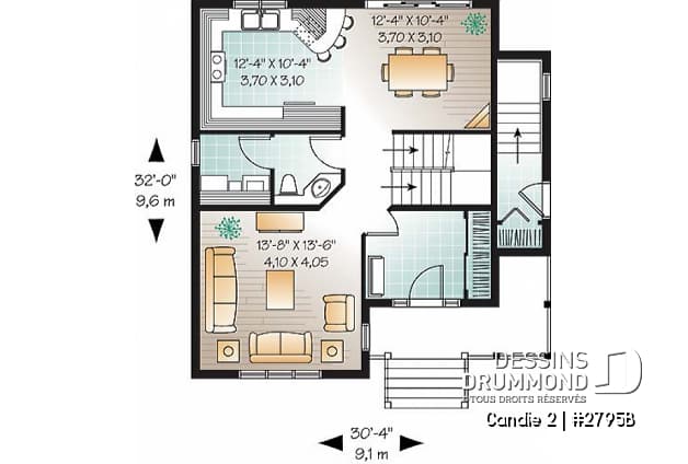 Rez-de-chaussée - Maison champêtre avec sous-sol appartement, 3 chambres, grand vestibule, plusieurs photos - Candie 2