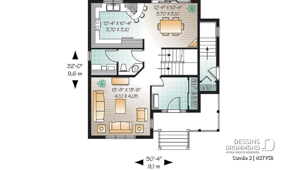 Rez-de-chaussée - Maison champêtre avec sous-sol appartement, 3 chambres, grand vestibule, plusieurs photos - Candie 2