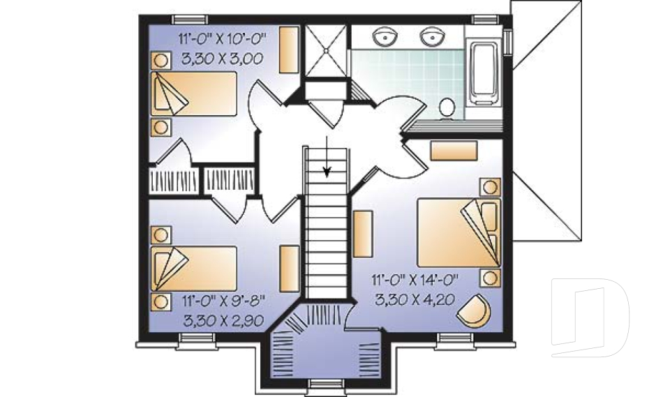 Étage -  - Bernadotte 2