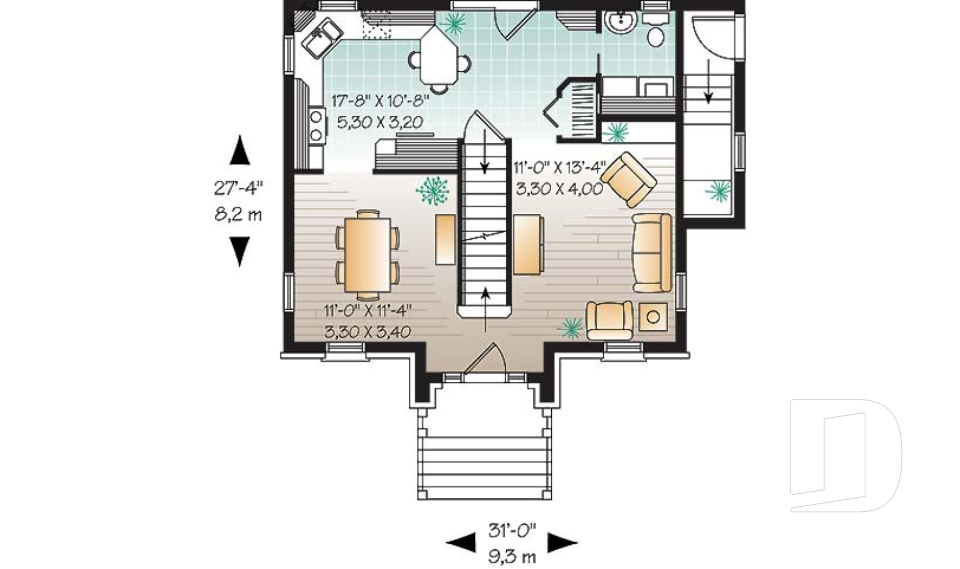 Rez-de-chaussée -  - Bernadotte 2