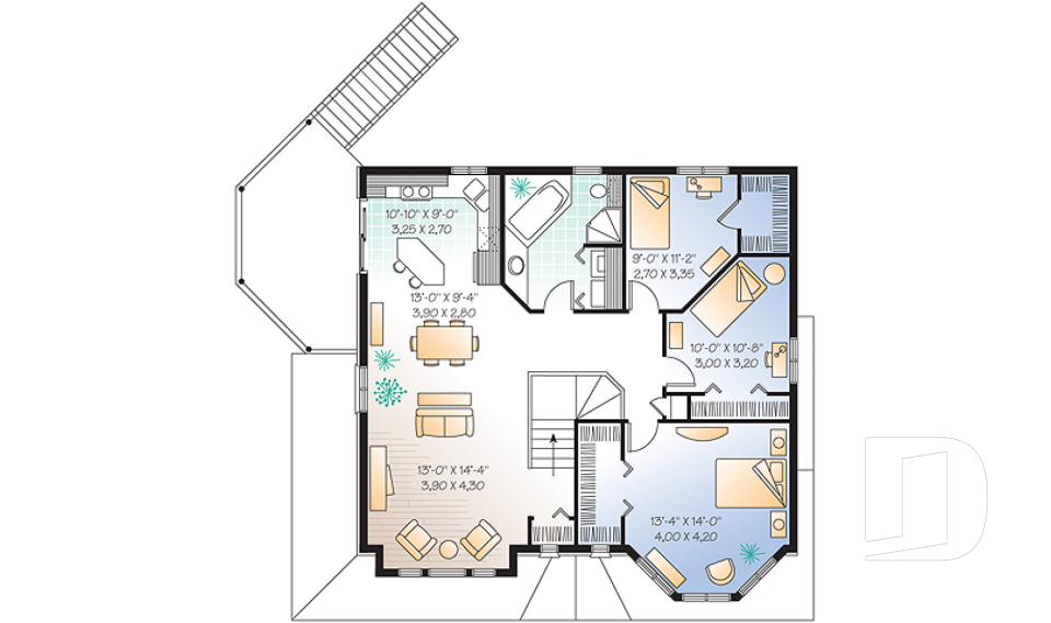 Étage -  - Courcelle
