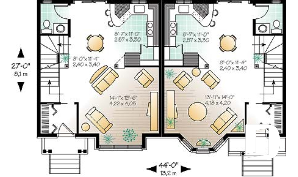 Rez-de-chaussée -  - Roosevelt