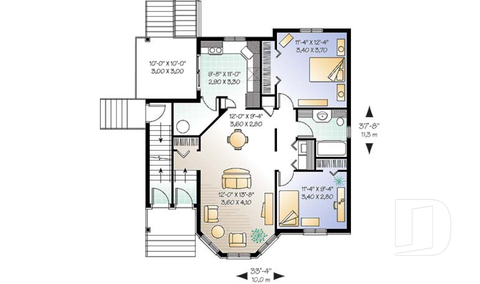 Rez-de-chaussée -  - Sully