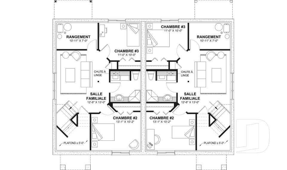 Sous-sol aménagé (Optionel $) -  - Lucinda 