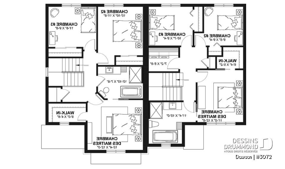 Étage - Duplex à étages 3 chambres, 1.5 salles de bain, style farmhouse, aire ouverte - Dawson