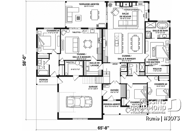 Rez-de-chaussée - Magnifique maison bi-génération de style farmhouse, terrasse abritée et salle de lavage partagées - Romie