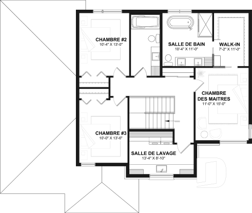 Étage - Modèle de bi-génération moderne à étage : confort, élégance et espaces adaptés à toute la famille - Linea