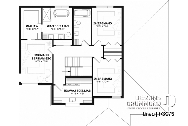 Étage - Modèle de bi-génération moderne à étage : confort, élégance et espaces adaptés à toute la famille - Linea