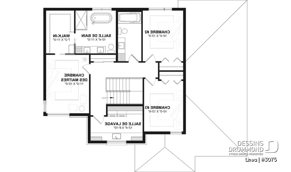 Étage - Modèle de bi-génération moderne à étage : confort, élégance et espaces adaptés à toute la famille - Linea