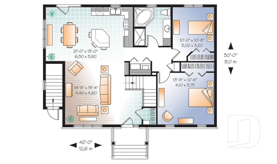 Rez-de-chaussée -  - Aubry 3