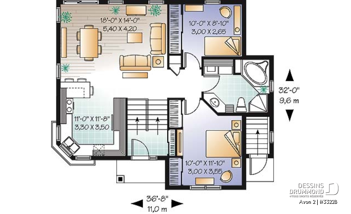 Rez-de-chaussée - Bungalow abordable, appartement une chambre au sous-sol, bachelor, 3 à 4 chambres à l'unité principale - Avon 2