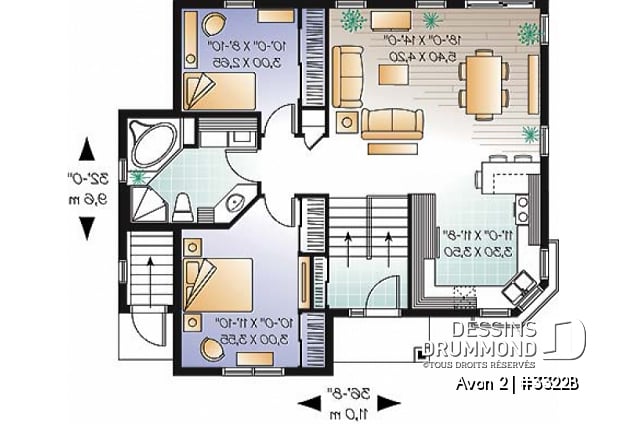 Rez-de-chaussée - Bungalow abordable, appartement une chambre au sous-sol, bachelor, 3 à 4 chambres à l'unité principale - Avon 2