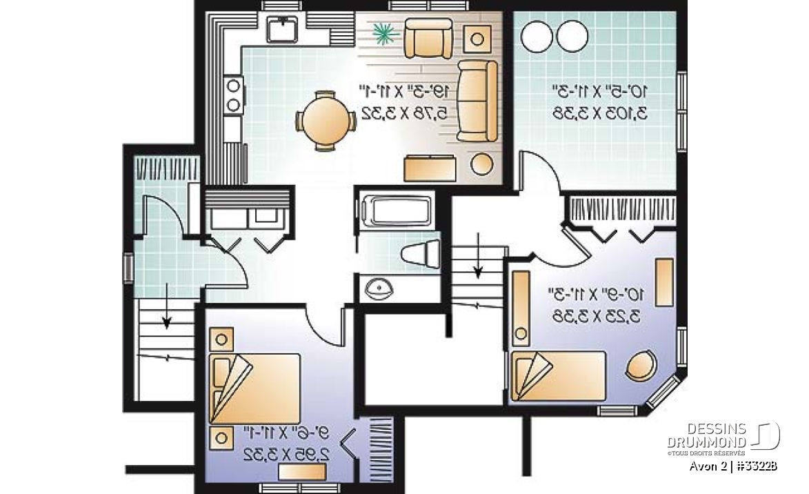 Sous-sol - Bungalow abordable, appartement une chambre au sous-sol, bachelor, 3 à 4 chambres à l'unité principale - Avon 2