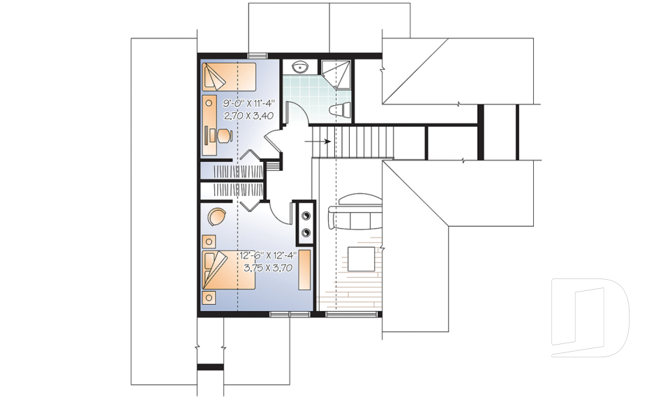 Étage -  - Chèvrefeuille 2