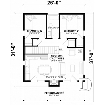 1909-BH - Rez-de-chaussée (Optionel $)