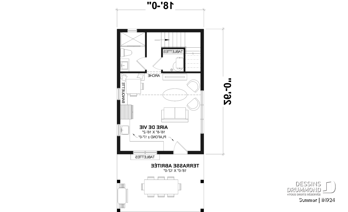 Rez-de-chaussée - Plan versatile de mini-maison, pavillon de jardin ou petite maison d'invités, à vous de décider! - Summer