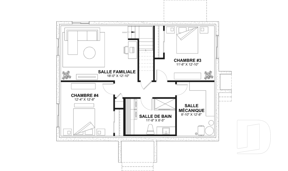 Sous-sol aménagé (Optionel $) -  - Brière