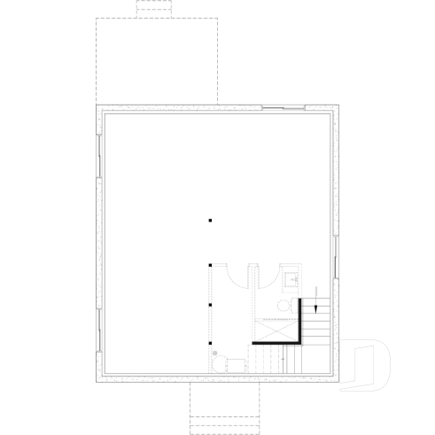 Sous-sol aménageable - Plan de petit plain-pied, 1 à 3 chambres, banquette à la cuisine, s-sol aménagé optionnel ($), prix abordable - Batiscan 2
