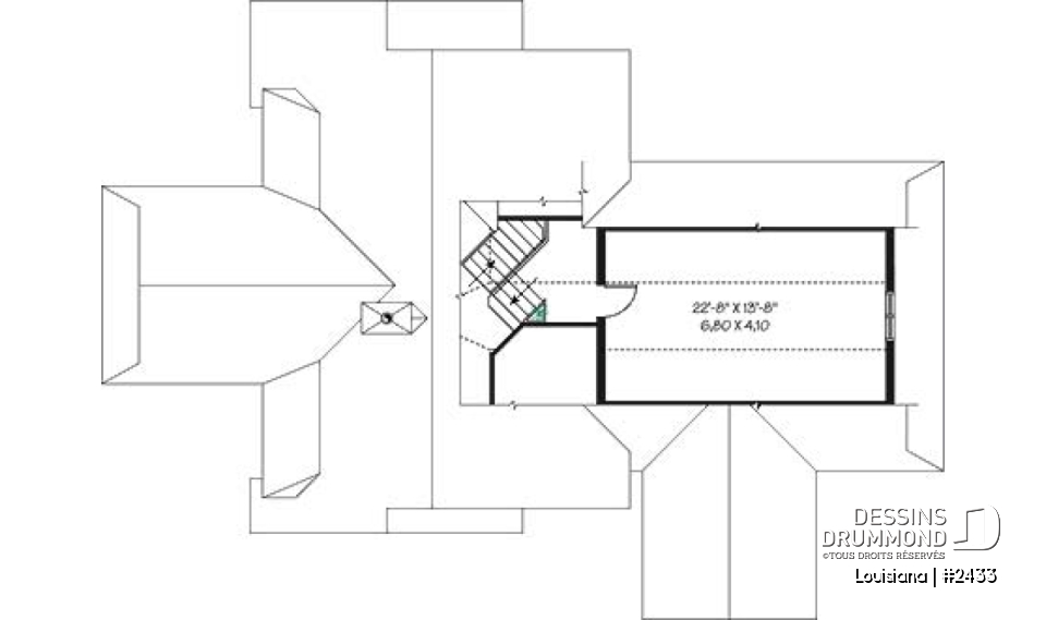 Étage - Chalet bord de l'eau, 3 chambres, 3.5 salles de bain, aire ouverte, 2 salons, foyer central, grande terrass - Louisiana