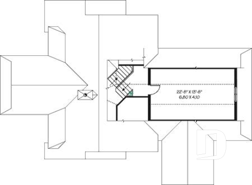 Étage - Chalet bord de l'eau, 3 chambres, 3.5 salles de bain, aire ouverte, 2 salons, foyer central, grande terrass - Louisiana