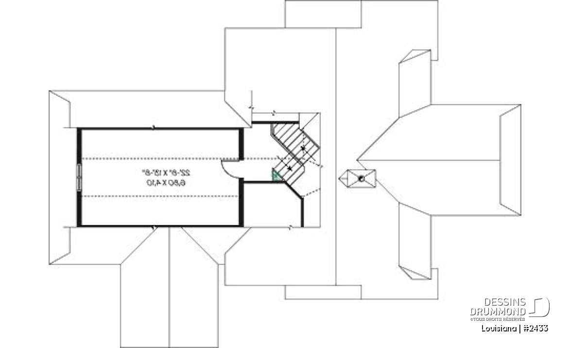 Étage - Chalet bord de l'eau, 3 chambres, 3.5 salles de bain, aire ouverte, 2 salons, foyer central, grande terrass - Louisiana