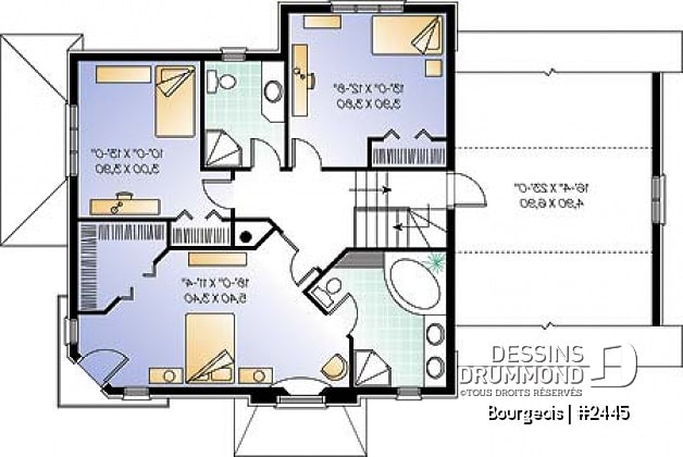 Étage - Modèle 2 étage,  garage, 3 chambres, espace boni impressionnant - Bourgeois