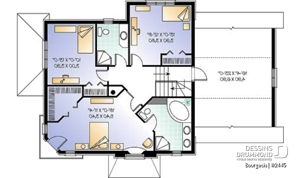 Étage - Modèle 2 étage,  garage, 3 chambres, espace boni impressionnant - Bourgeois