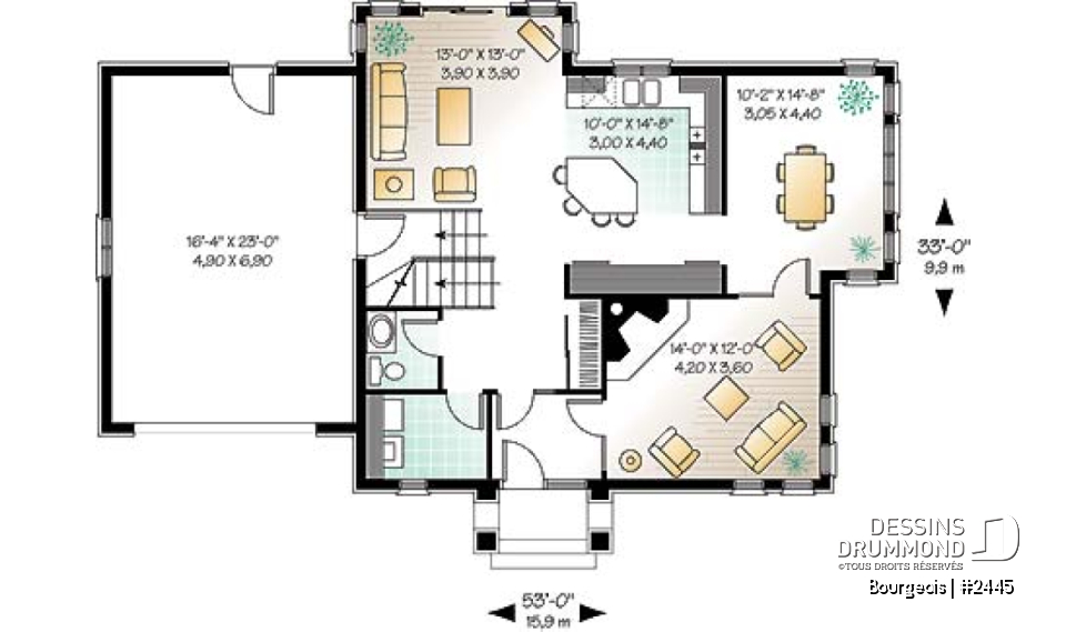 Rez-de-chaussée - Modèle 2 étage,  garage, 3 chambres, espace boni impressionnant - Bourgeois